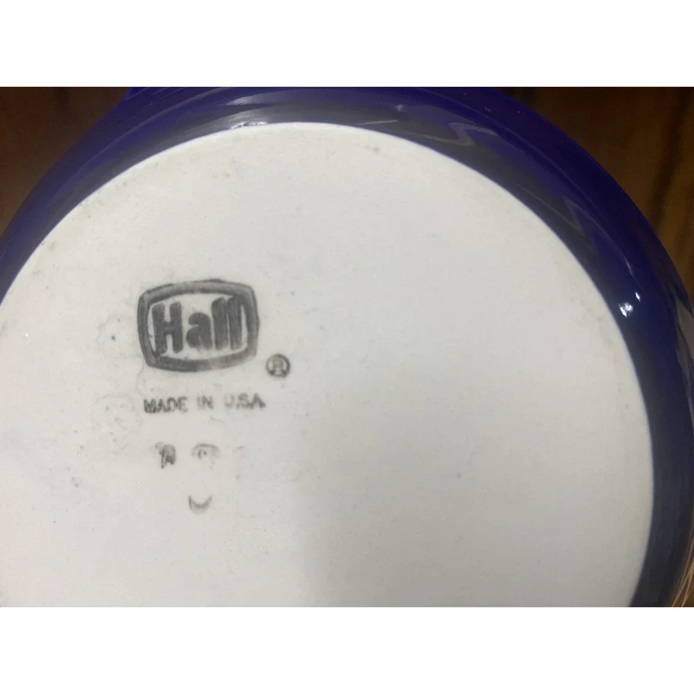 Vintage Hall USA Pottery Cobalt‎ Blue Au Gratin Baking Dish